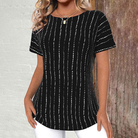 Kristen | Casual Gestreiftes T-Shirt