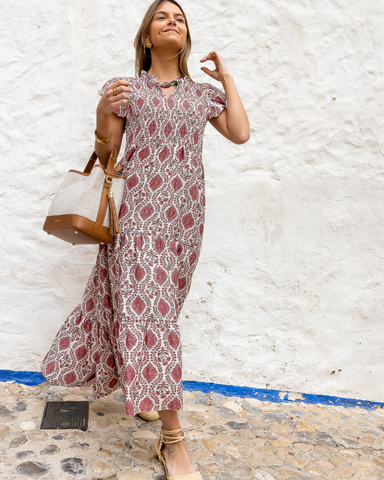 Zinnia | Beach Club Rot Kleid