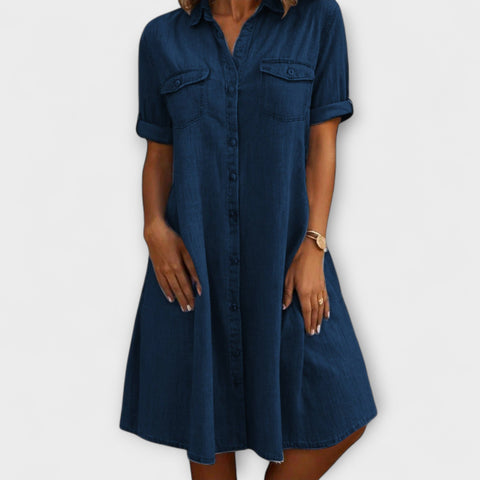 Cason | Lässiges A-Linien Kleid