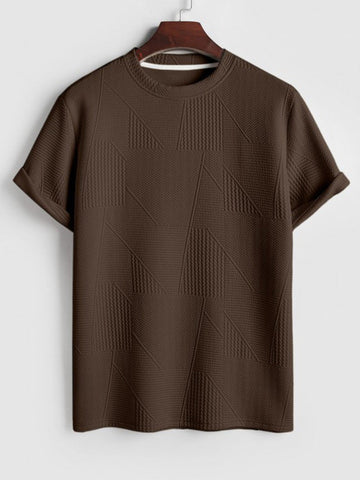 Geo | Jacquard 2-teiliges Set in Kaffee