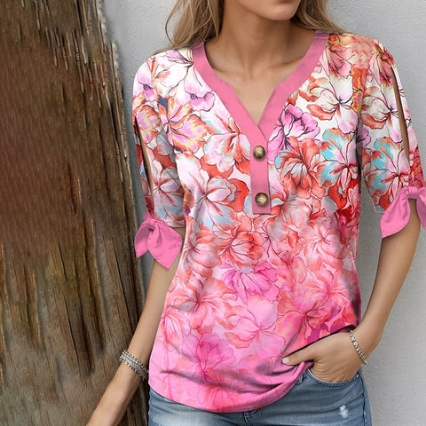 Amari | Lässige Bluse mit Blumenmuster