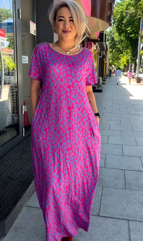 Alessia |  modisches Kleid mit Aufdruck in Plus Size