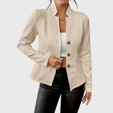 Antonia | Damen Jacke - Elegantes Winteroutfit für Frauen mit Felljacke Outfit