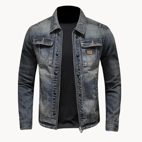 Elio | Stylische Denimjacke - Trendy Male Fashion für Alltag & Freizeit