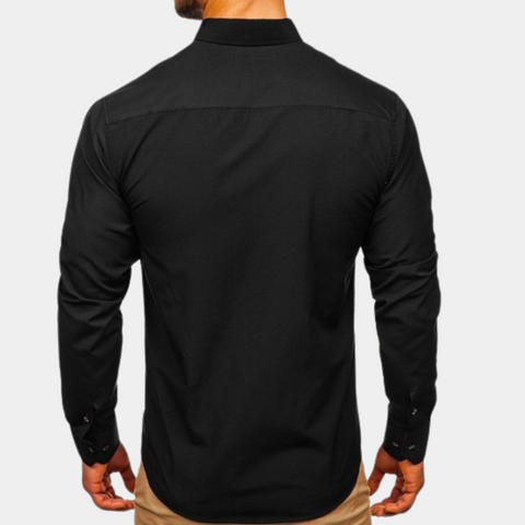 Michael | Klassisches Herrenhemd - Perfektes Winteroutfit für Herren mit langen Ärmeln