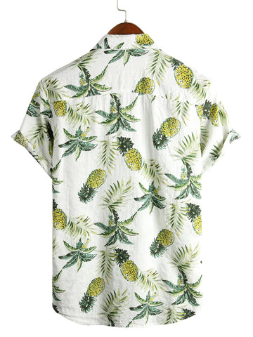Renata | Herren Ananas Strandhemd
