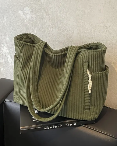 Donna | Gepunkteter Shopper mit dekorativer Kordel - Praktische Damen Shopper für Fashion Trends