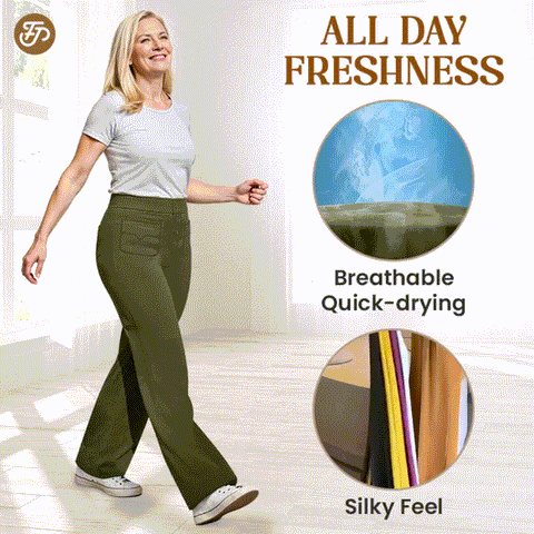 Aurura | Bequeme Stretchhose mit hoher Taille für Damen