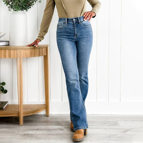 Talia | Stylische Stretch Jeans Damen - Formende Damenjeans mit Waschung
