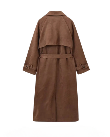 Marie | Banbury Wildleder Trenchcoat