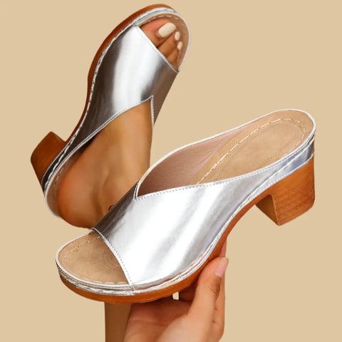 Omar | Orthopädische Sandalen Mit Dicken Absätzen