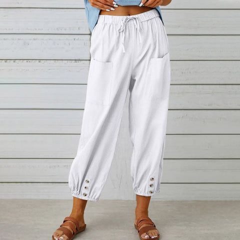 Leona | LOCKERE, GERADE HOSE MIT WEITEM BEIN FÜR DAMEN