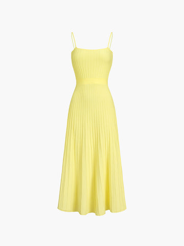 Mia | Stilvolles Midi-Sonnenkleid aus Rippe