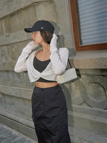 Mia | Twist Cover Up Crop Stricktop