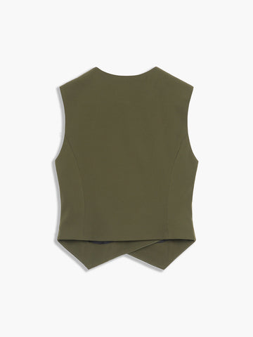 Eleganz der [Name] | Asymmetrische Weste mit Knöpfen