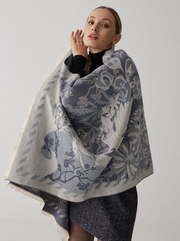 Emilia | Eleganter Jacquard Baumwollschal