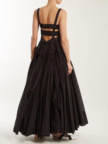 Maria | Elegantes Rüschen-Maxikleid