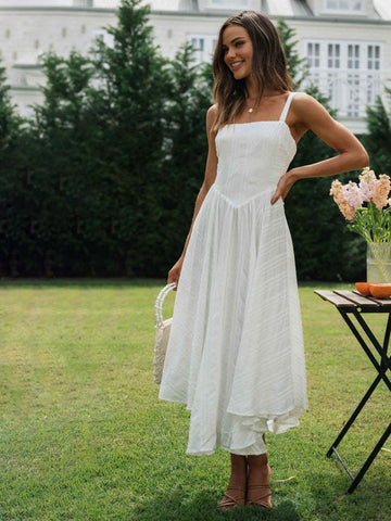 Emilia | Romantisches Baumwoll-Maxikleid
