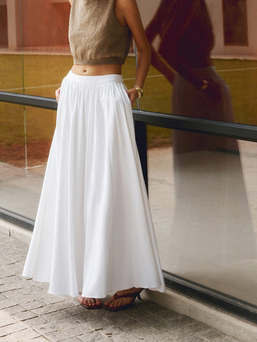 Linnea | Eleganter Maxirock Leinen - Stylischer Sommerrock für Damenmode