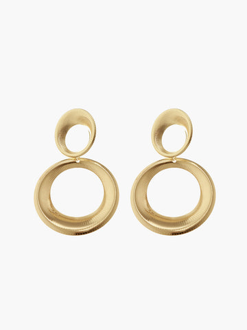 Emma | Vintage Runde Bold Pendant Ohrringe