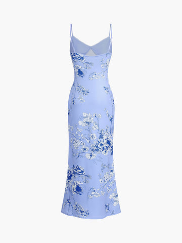 Clara | Verführerisches Maxikleid mit Blumenmuster