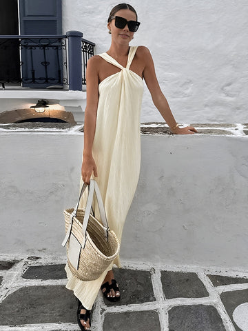 Clara | Elegantes Halter-Maxikleid