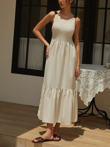 Isabella | Rüschendetails Cami Maxikleid