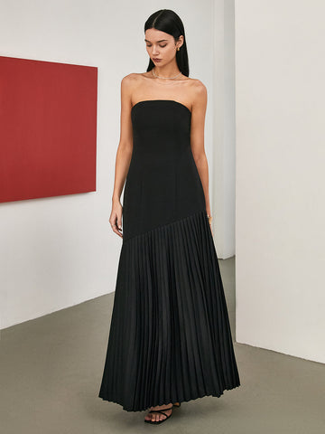 Emilia | Maxikleid mit Falten und Raffung