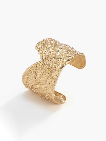 Leonie | Unregelmäßiges Gold-Cuff-Armband