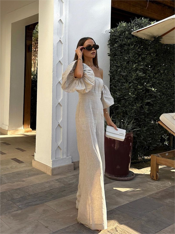 Clara | Eleganter Jumpsuit mit Puffärmeln