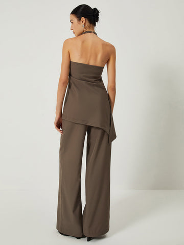 Clara | Elegantes Halterloses Top mit Langen Hosen