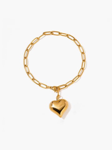 Clara | Herzanhänger Kettenarmband