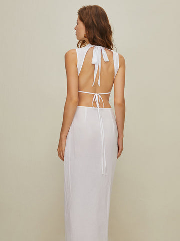 Romantischer Charme | Rückenfreies Cutout Kleid