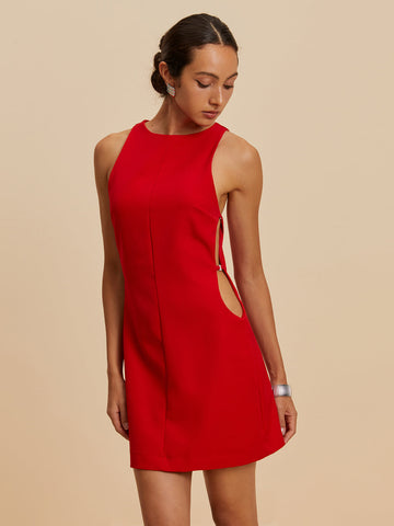 Clara | Elegantes Cutout-Kleid ohne Ärmel
