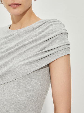 Leo | Asymmetrisches, plissiertes Tank-Top