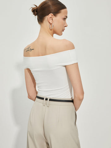 Marie | Elegantes Off-Shoulder T-Shirt