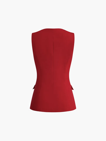 Clara | Elegante Weste mit quadratischem Ausschnitt