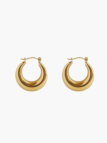 Leonie | Goldene Hoop-Ohrringe