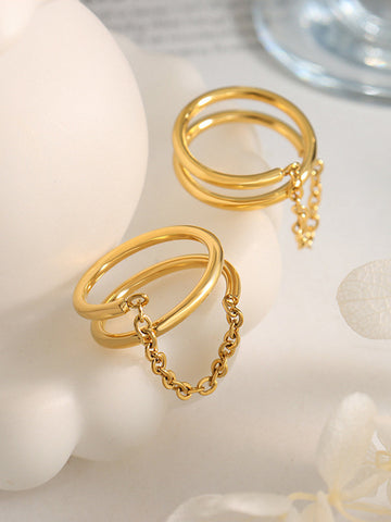 Elias | Doppelter Ketten-Design-Ring
