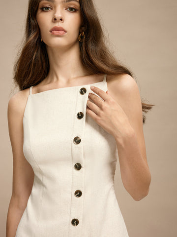 Leonie | Kurzes Kleid mit Spaghetti-Trägern