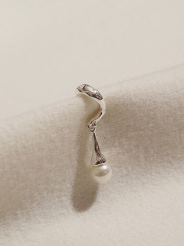 Leonie | Eleganter Perlen Ohrcuff