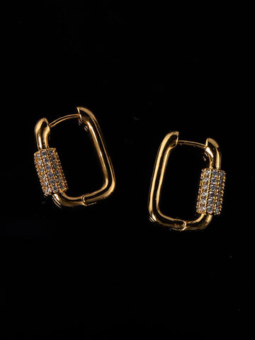 Lena | Quadratische Chubby Diamant Ohrringe