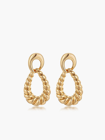 Clara | Elegante Twist Doorknocker Ohrringe