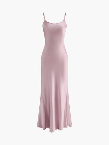 Glamouröse Eleganz | Rosette Falten Maxi Kleid mit Rückenfreiem Schnitt