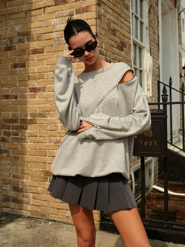 Max | Lässiger Reißverschluss Sweatshirt