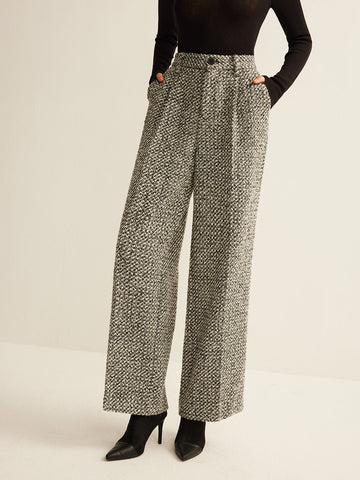 Maxine | Elegante Tweed-Hosen aus Wollmischung