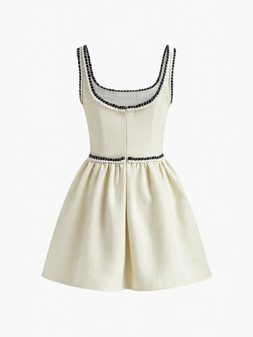 Clara | Elegantes Faltenkleid aus Tweed