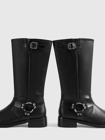 Leon | Retro-Buckle-Ritterstiefel