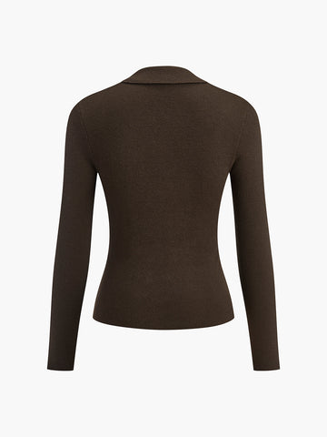 Lukas | Slim Strickoberteil mit eleganter Note