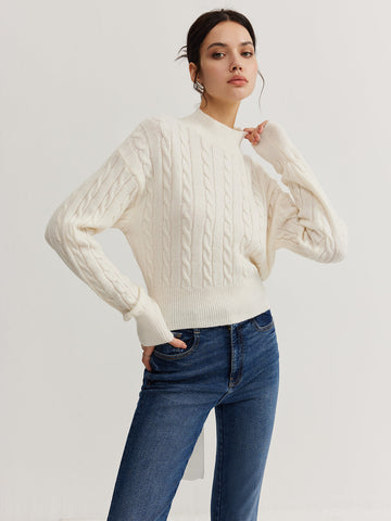 Clara | Stricktop mit Rückenausschnitt und Schleifen-Design